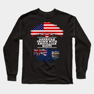 American Grown With Anguillian Roots - Gift for Anguillian From Anguilla Long Sleeve T-Shirt